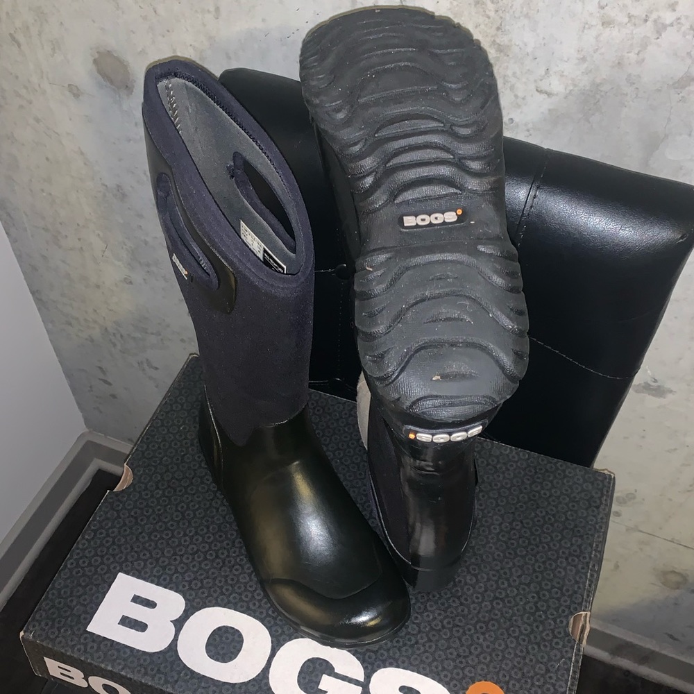 VGUC, BOGS Hampton black rain boots